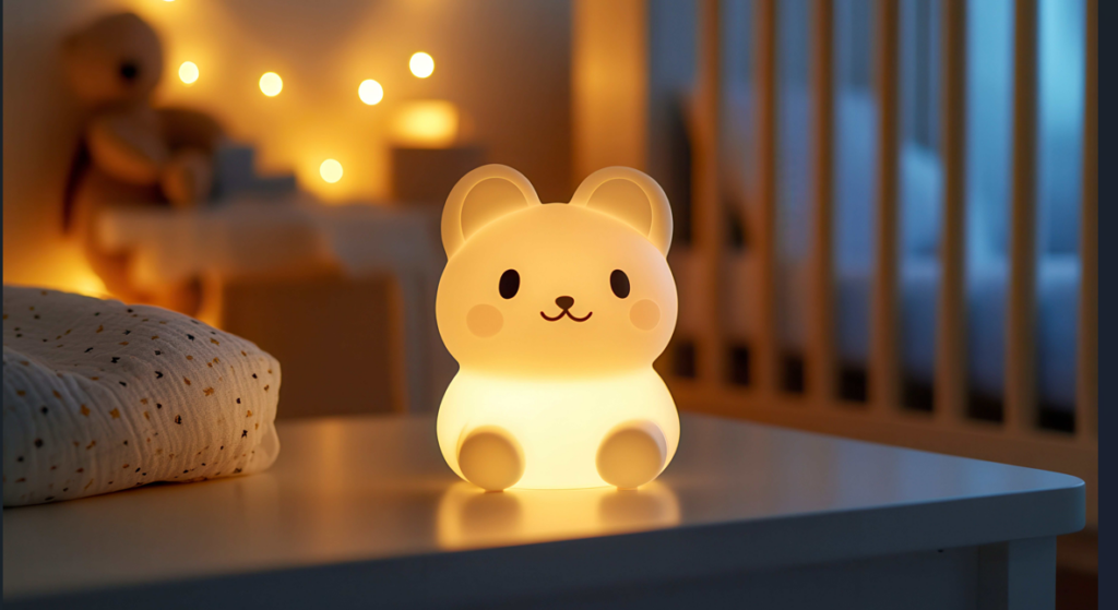Игрушки для детей до 3 лет: силиконовый светильник на светодиодах