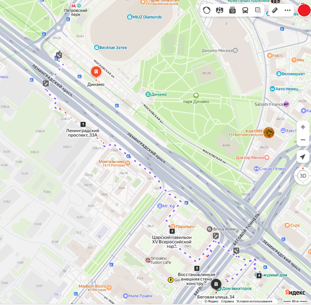 Достопримечательности Ленинградского проспекта