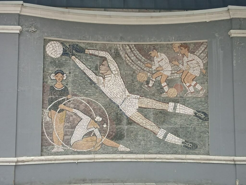 Мозаики Стадиона Юных пионеров на Ленинградском проспекте